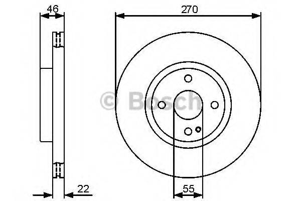 Тормозной диск 0 986 479 472 BOSCH