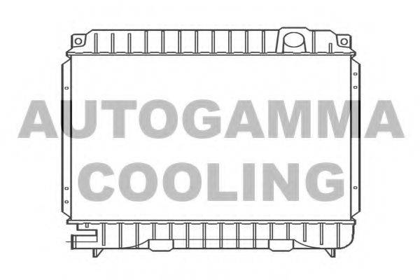 Радиатор, охлаждение двигателя 100084 AUTOGAMMA