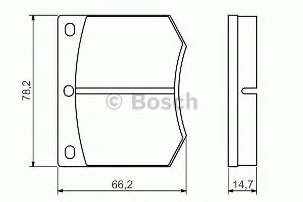 Комплект тормозных колодок, дисковый тормоз 0 986 495 079 BOSCH