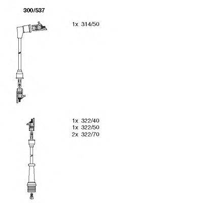 Комплект проводов зажигания 300/537 BREMI