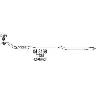 Катализатор 04.3168 MTS