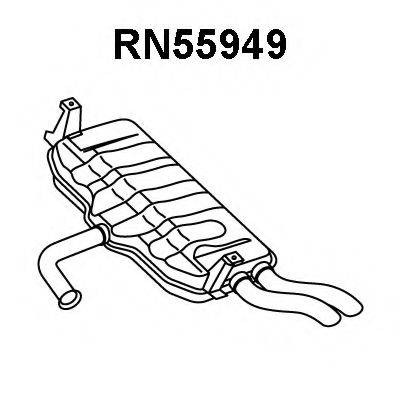 Глушитель выхлопных газов конечный RN55949 VENEPORTE