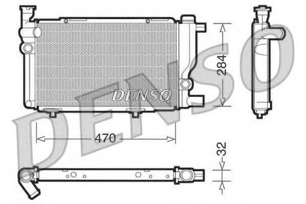 Радиатор, охлаждение двигателя DRM21013 DENSO