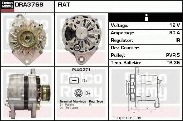 Генератор DRA3769 REMY