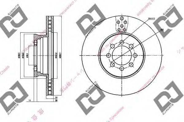 Тормозной диск BD1507 DJ PARTS