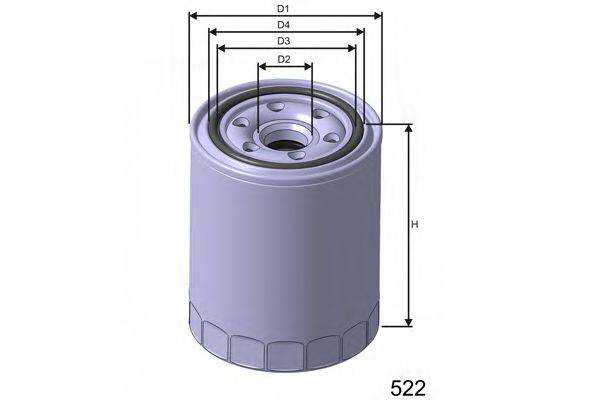 Фильтр масляный Z259 MISFAT