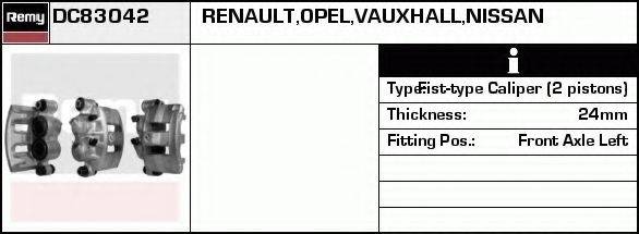 Тормозной суппорт DC83042 REMY