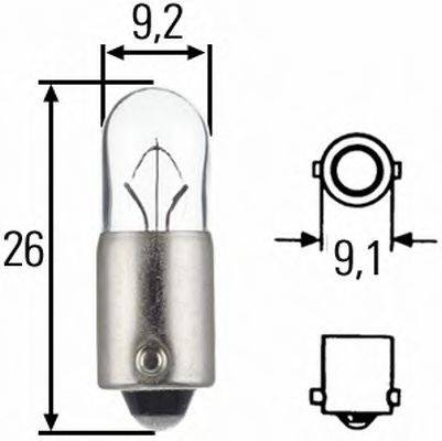 Лампа накаливания 8GP 002 067-123 HELLA