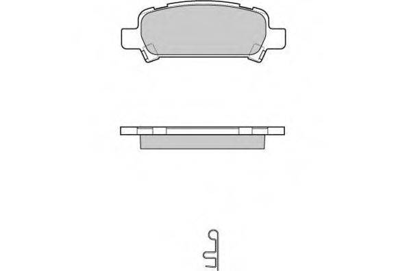 Комплект тормозных колодок, дисковый тормоз 12-1056 E.T.F.