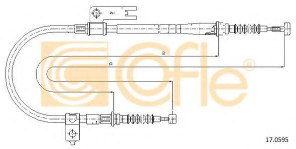 Трос, стояночная тормозная система 17.0595 COFLE