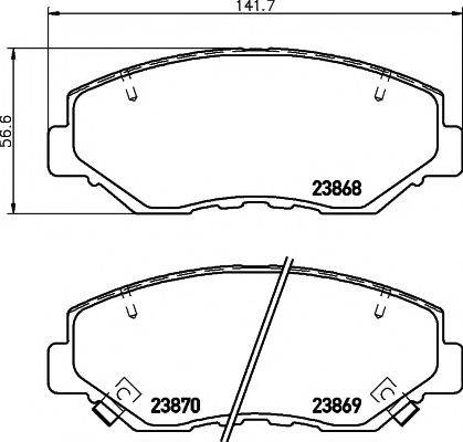 23868/16,9мм Тормозные колодки PAGID T1333 PAGID