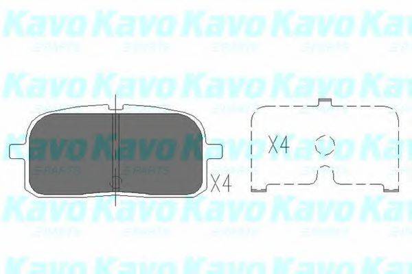 Комплект тормозных колодок, дисковый тормоз KBP-9061 KAVO PARTS
