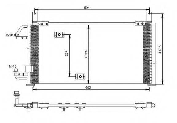 Конденсатор, кондиционер 35197 NRF