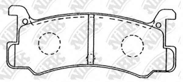Комплект тормозных колодок, дисковый тормоз PN6353 NiBK