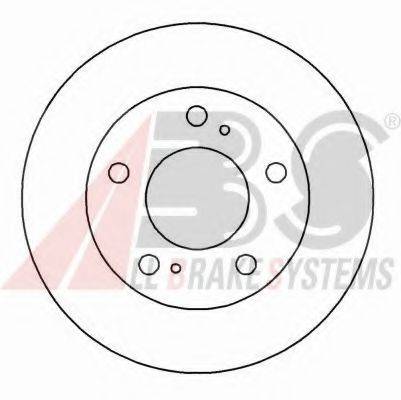 Тормозной диск 16496 A.B.S.