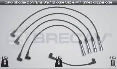Комплект проводов зажигания 33.529 BRECAV