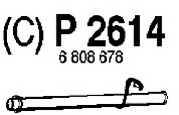 Труба выхлопного газа P2614 FENNO