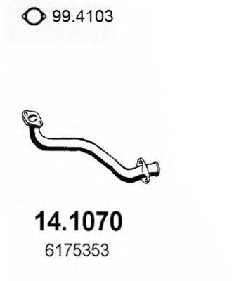 Труба выхлопного газа 14.1070 ASSO