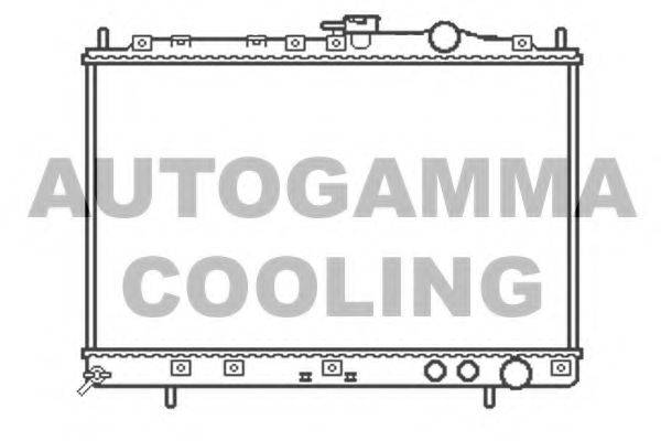 Радиатор, охлаждение двигателя 104655 AUTOGAMMA