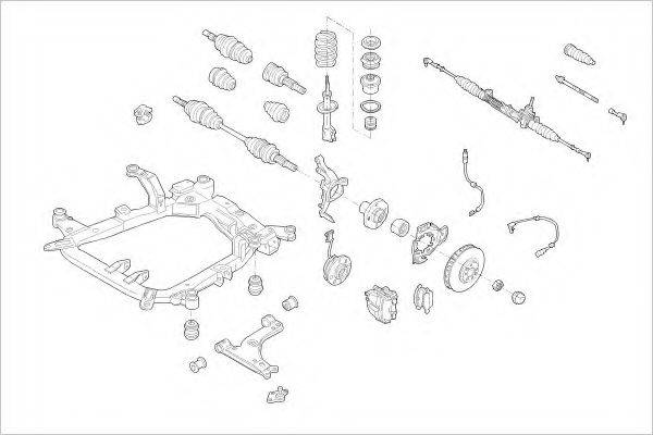 Подвеска колеса OPEL-17249-F DELPHI