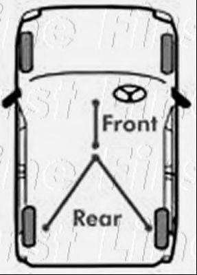 Трос, стояночная тормозная система FKB1518 FIRST LINE