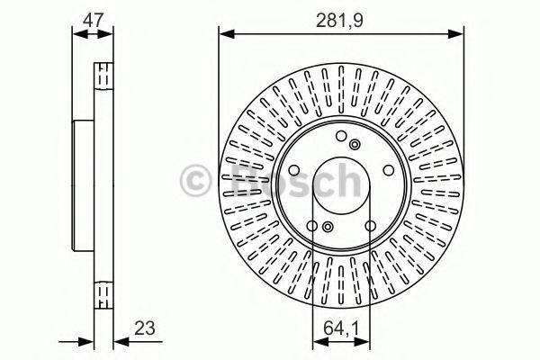 Тормозной диск 0 986 479 A99 BOSCH