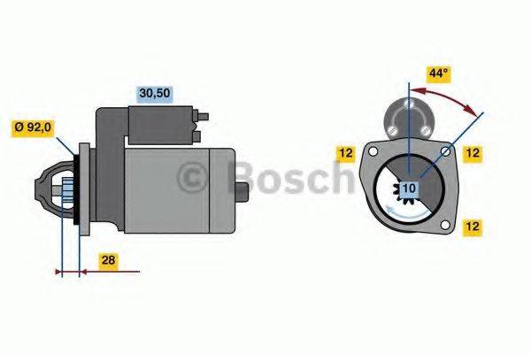 Стартер 0 986 023 440 BOSCH