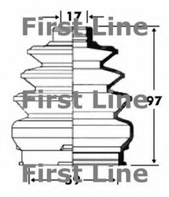 Пыльник, приводной вал FCB2894 FIRST LINE