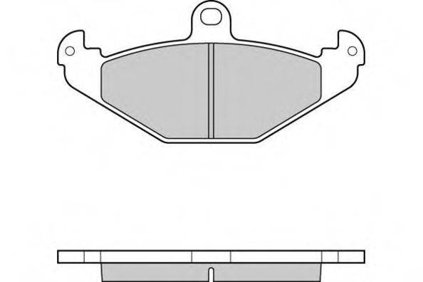 Комплект тормозных колодок, дисковый тормоз 12-0553 E.T.F.