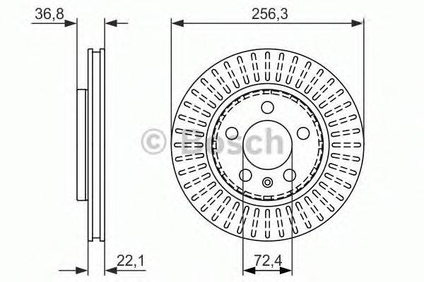 Тормозной диск 0 986 479 871 BOSCH