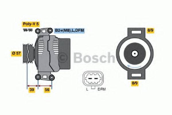 Генератор 0 124 515 095 BOSCH