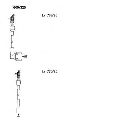 Комплект проводов зажигания 600/325 BREMI