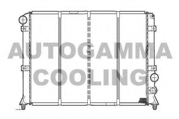 Радиатор, охлаждение двигателя 100009 AUTOGAMMA
