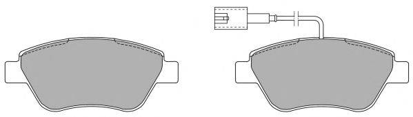 Комплект тормозных колодок, дисковый тормоз FBP-1218 FREMAX