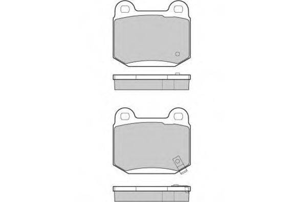 Комплект тормозных колодок, дисковый тормоз 12-1159 E.T.F.