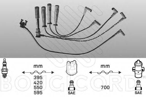 Комплект проводов зажигания 2496 BOUGICORD