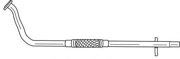 Труба выхлопного газа 11122 SIGAM