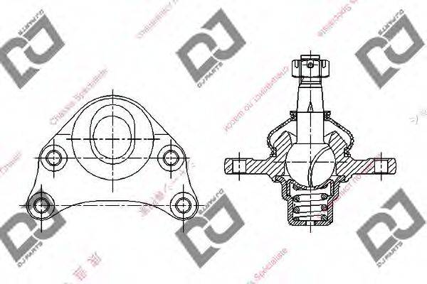 Несущий / направляющий шарнир DB1013 DJ PARTS