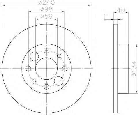 MDC1120 MINTEX Тормозной диск MDC1120 MINTEX