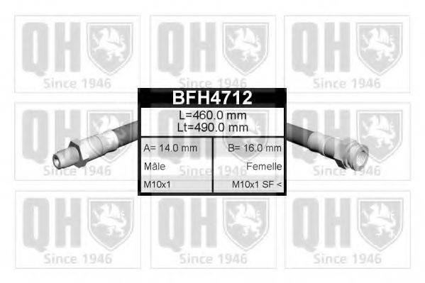Тормозной шланг BFH4712 QUINTON HAZELL