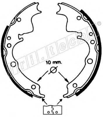 Комплект тормозных колодок 1040.118 fri.tech.