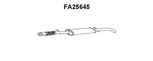 Средний глушитель выхлопных газов FA25645 VENEPORTE