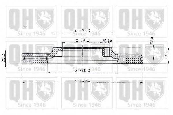 Тормозной диск BDC3598 QUINTON HAZELL