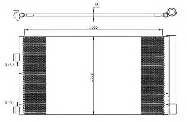 Конденсатор, кондиционер 35890 NRF