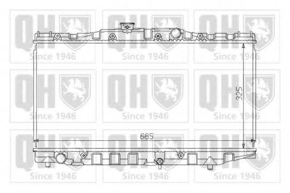 Радиатор, охлаждение двигателя QER1398 QUINTON HAZELL