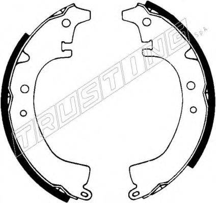 Комплект тормозных колодок 115.227 TRUSTING