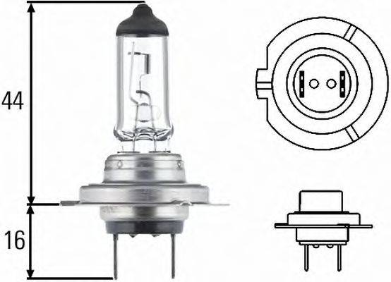 Лампа накаливания, основная фара 8GH 007 157-121 HELLA