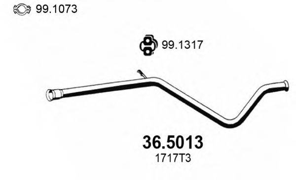 Труба выхлопного газа 36.5013 ASSO