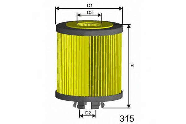 Фильтр масляный L112 MISFAT