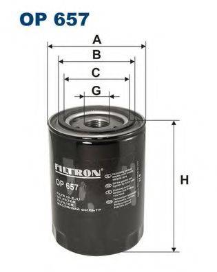 Фильтр масляный OP657 FILTRON